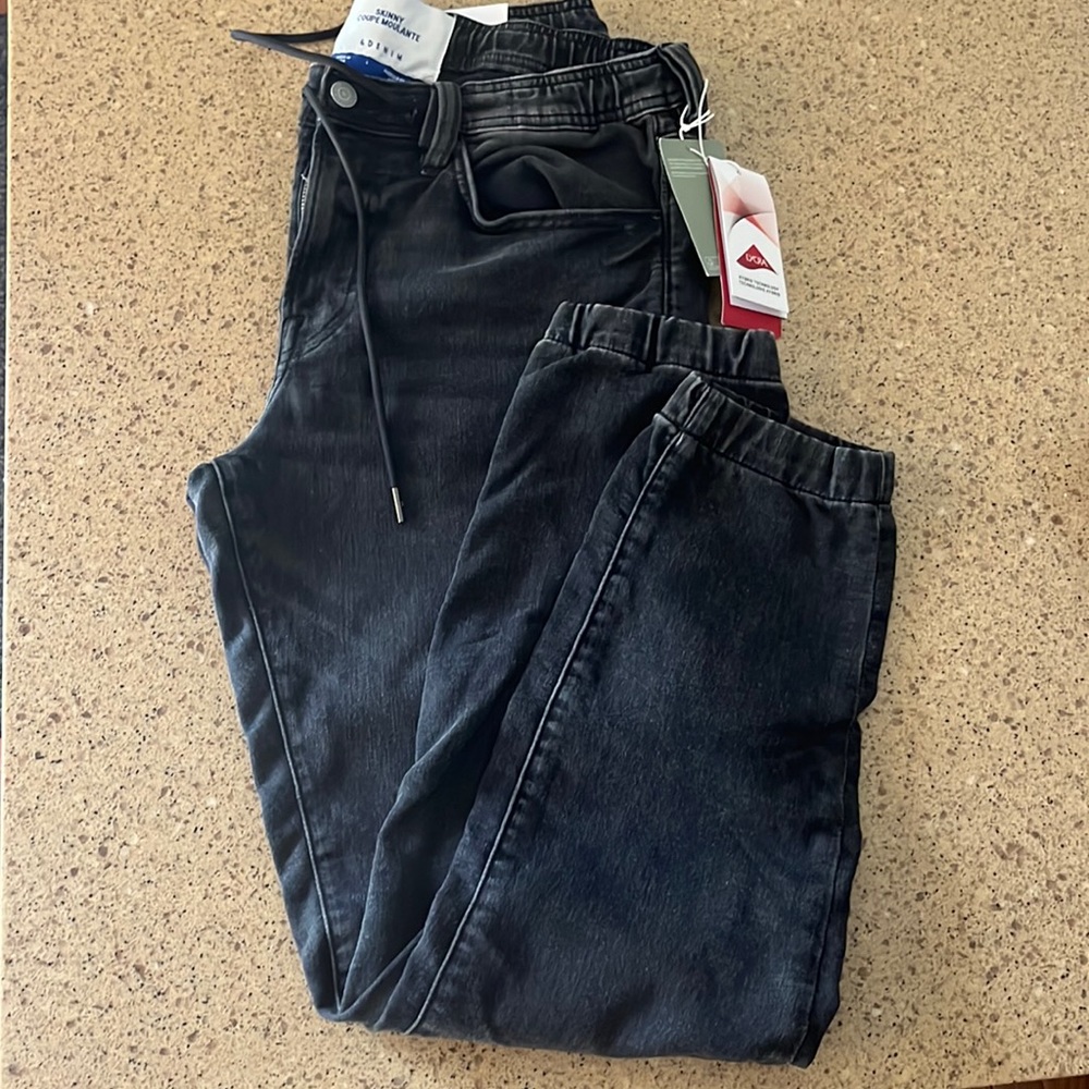 Skinny Coupe Moulante, Black Jogger Jeans from H&M